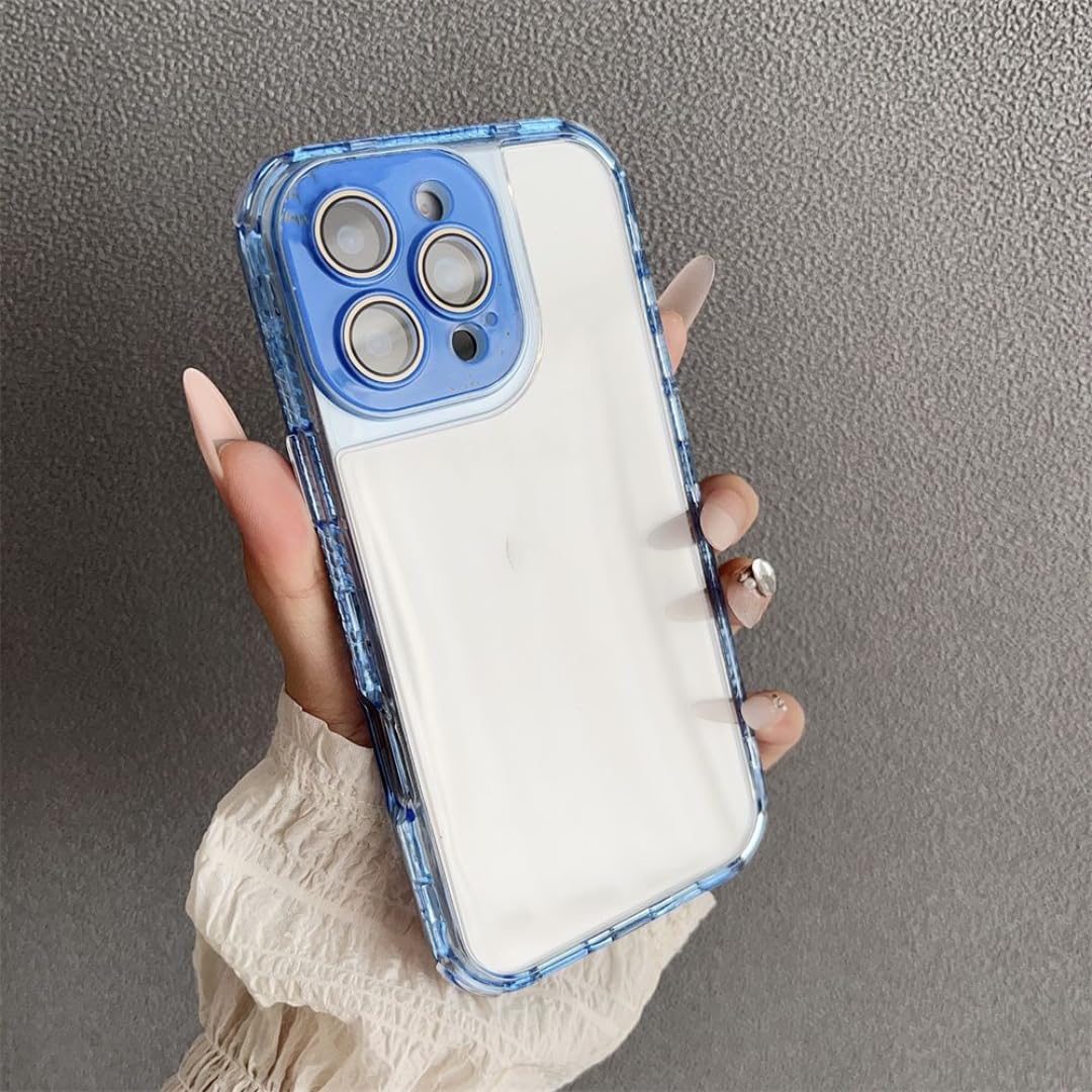 Coque iPhone 13 Sierra Blue silicone hybride transparente et antichoc