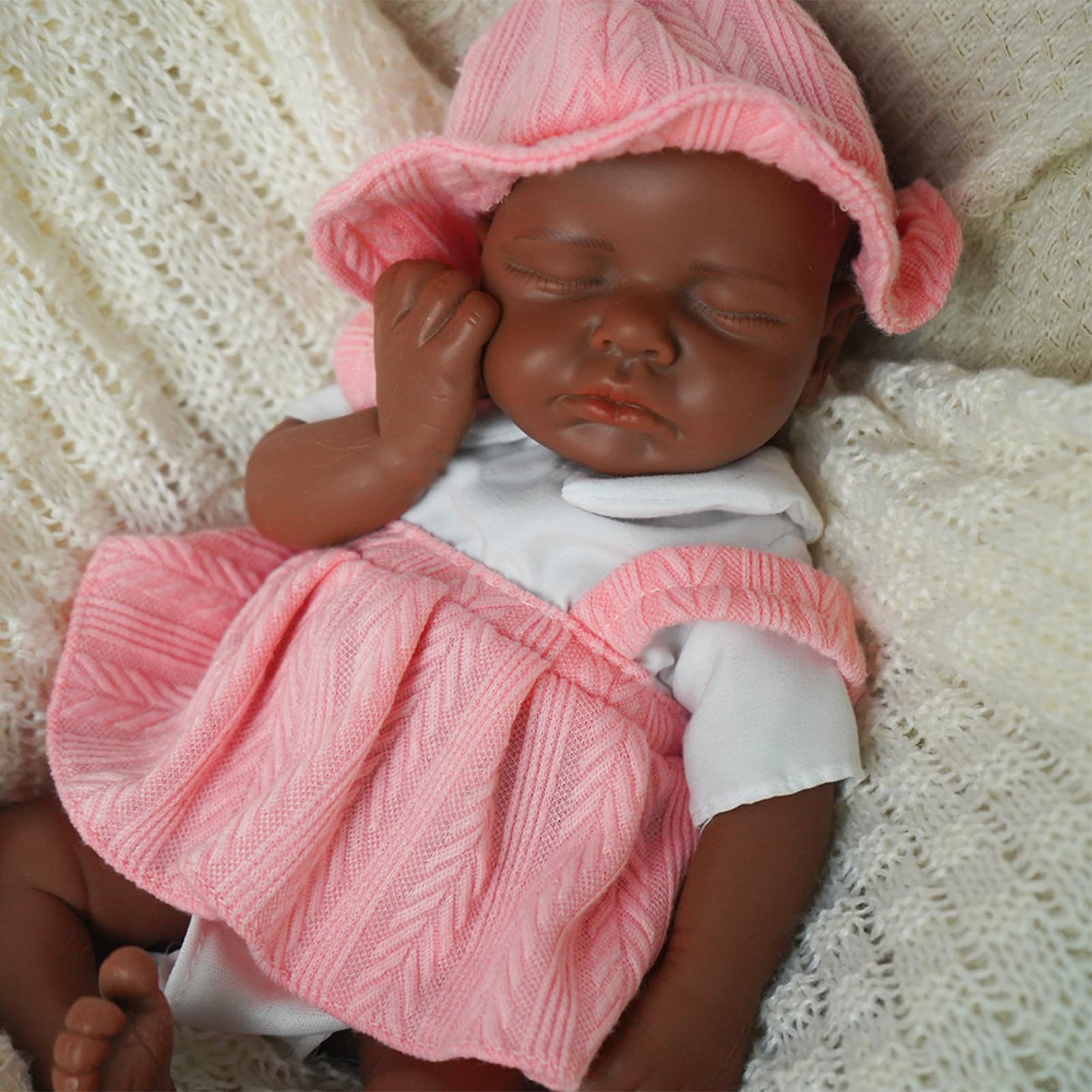 SOFTMARY Lifelike Reborn Baby Dolls - 12-inch Full Silicone Newborn, Real Life Baby Dolls with Realistic Veins & Sleeping Pose - Real Baby Reborn Gift