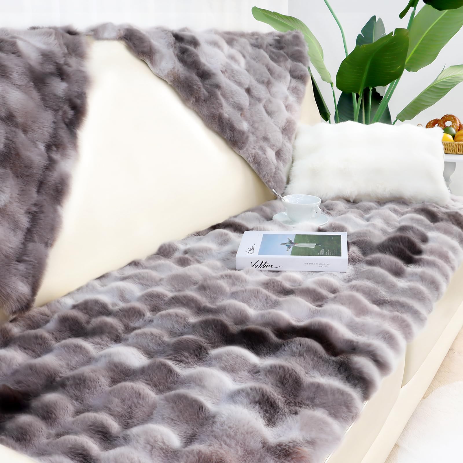 AISDE Pet Couch Covers for Sofa Washable - Dog Sofa Cover Slipcovers Non-Slip Couch Protector Pet-Friendly Mat Bed, Grey, 27.6"x59.1"