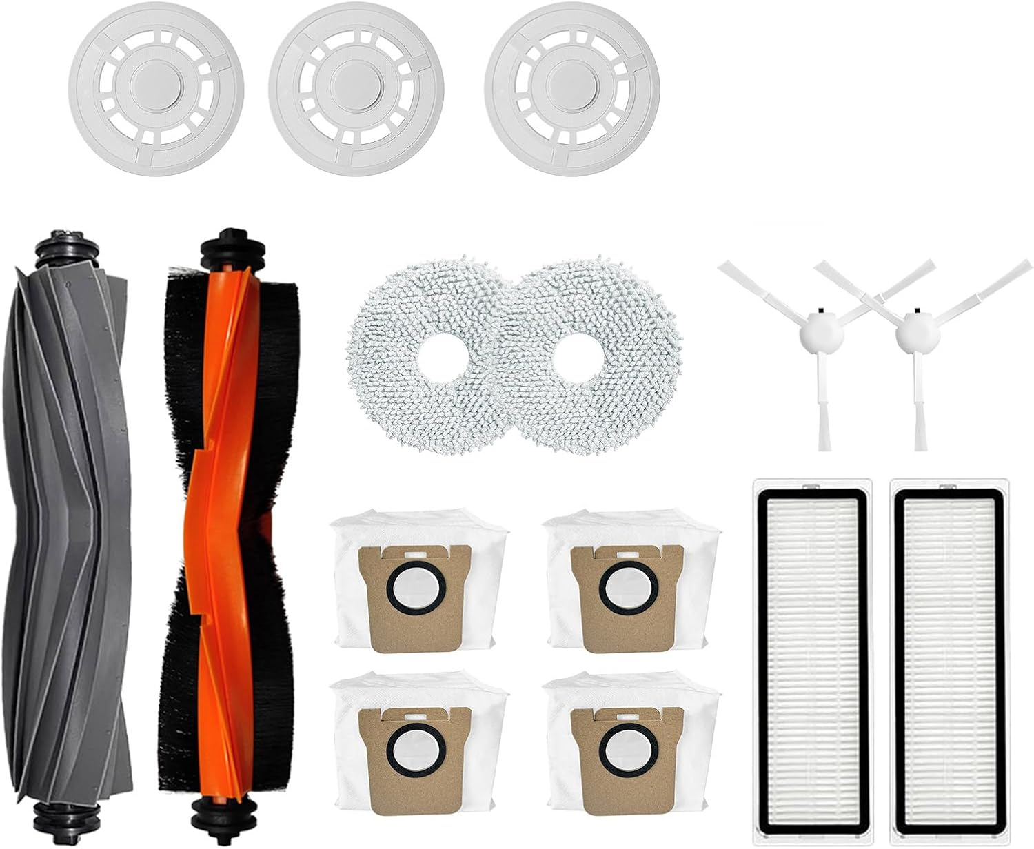 Vacuum Cleaner Cleaning Rags Replacement Set Vacuum Cleaner Side Brushes Vacuum Cleaner Spare Part For S10PRO Vacuum Cleaner Filters