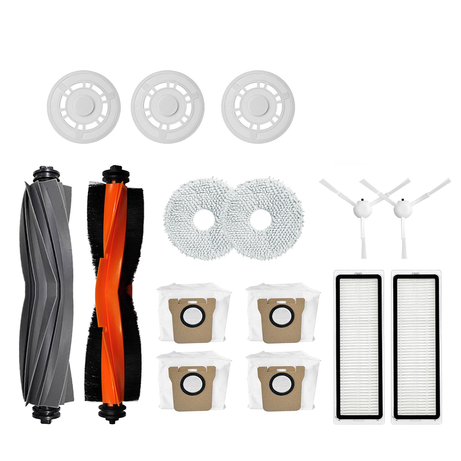 Buxuaaaa Brushroll Cleaning Rags Bags Mop Cloth Replacement Part Set for / S10PRO Cleaning Rags