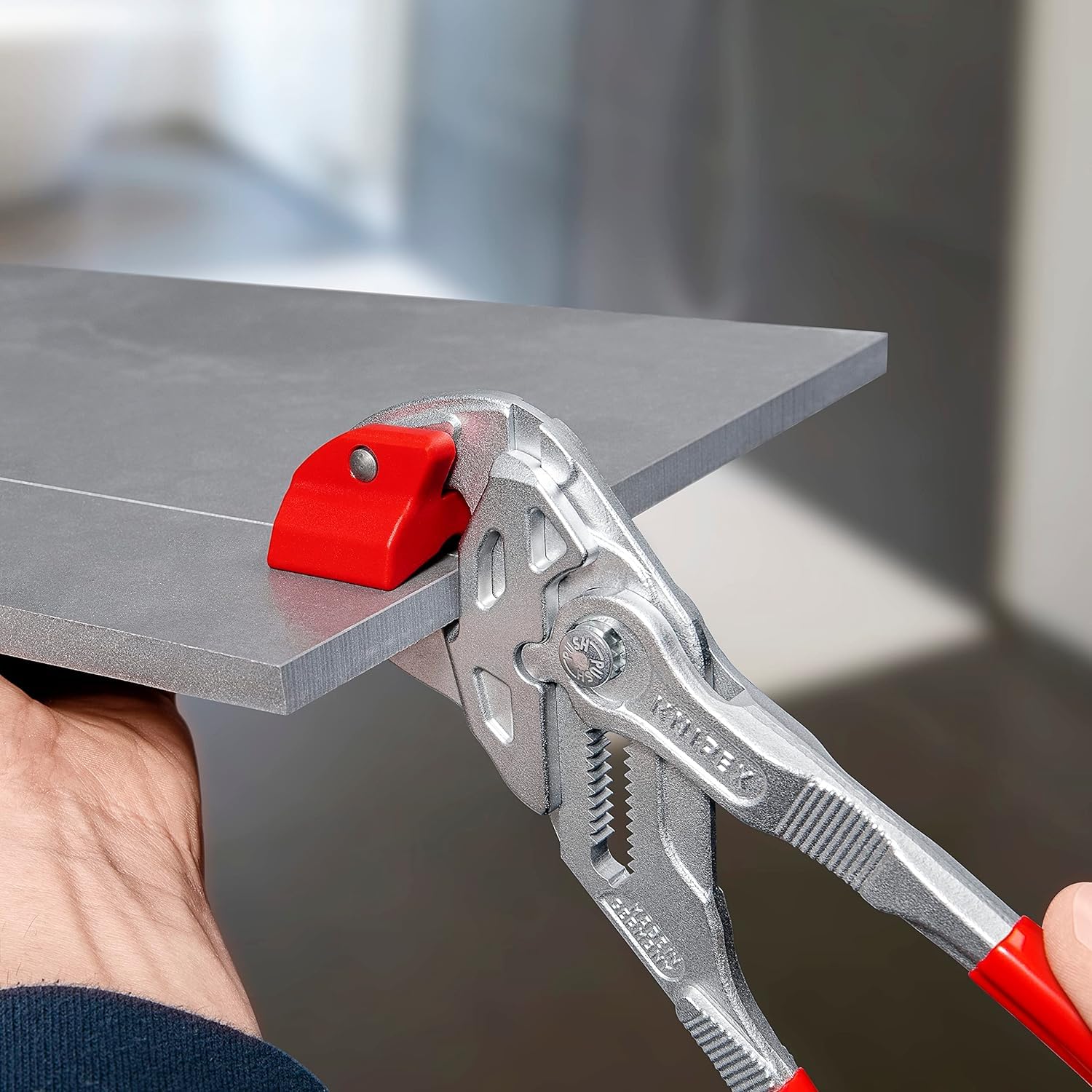 KNIPEX Tenaza para cortar baldosas y azulejos cromado recubiertos de plástico 250 mm, 91 13 250
