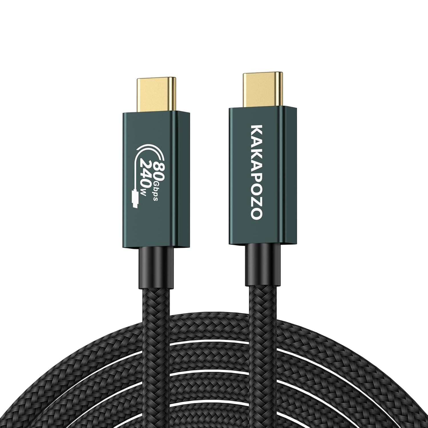 USB 4 Cable for Thunderbolt 5 Cable 6.6ft, 120Gbps Dynamic Data Transfer, 240W Fast Charging, 16K/Dual 8K/4K Video Display for Monitor, Compatible with MacBook, iPhone 17/16, eGPU, SSD & Dock