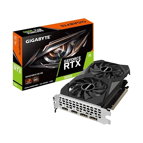 GIGABYTE GeForce RTX 3050 WINDFORCE OC 6G Graphics Card