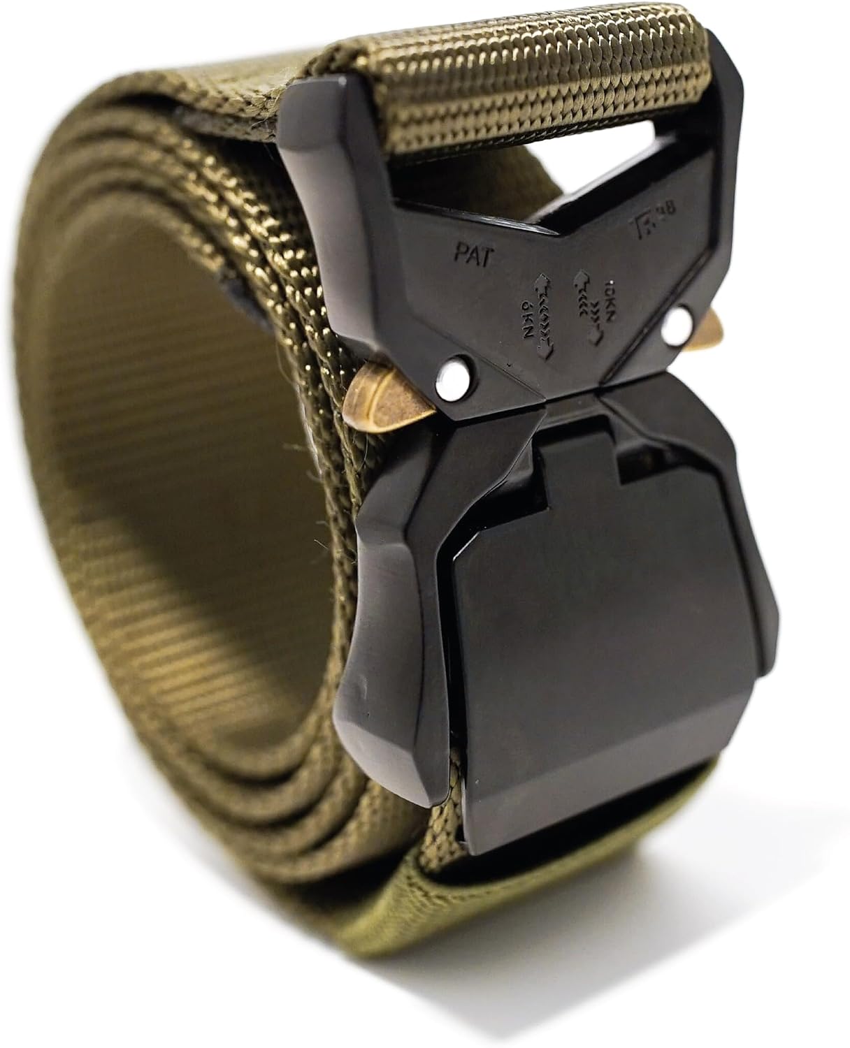 1.5 Quick-Release Buckle Heavy Duty Belt,Midnight Black,Desert Sand,Ranger Green,One Size Adjustable