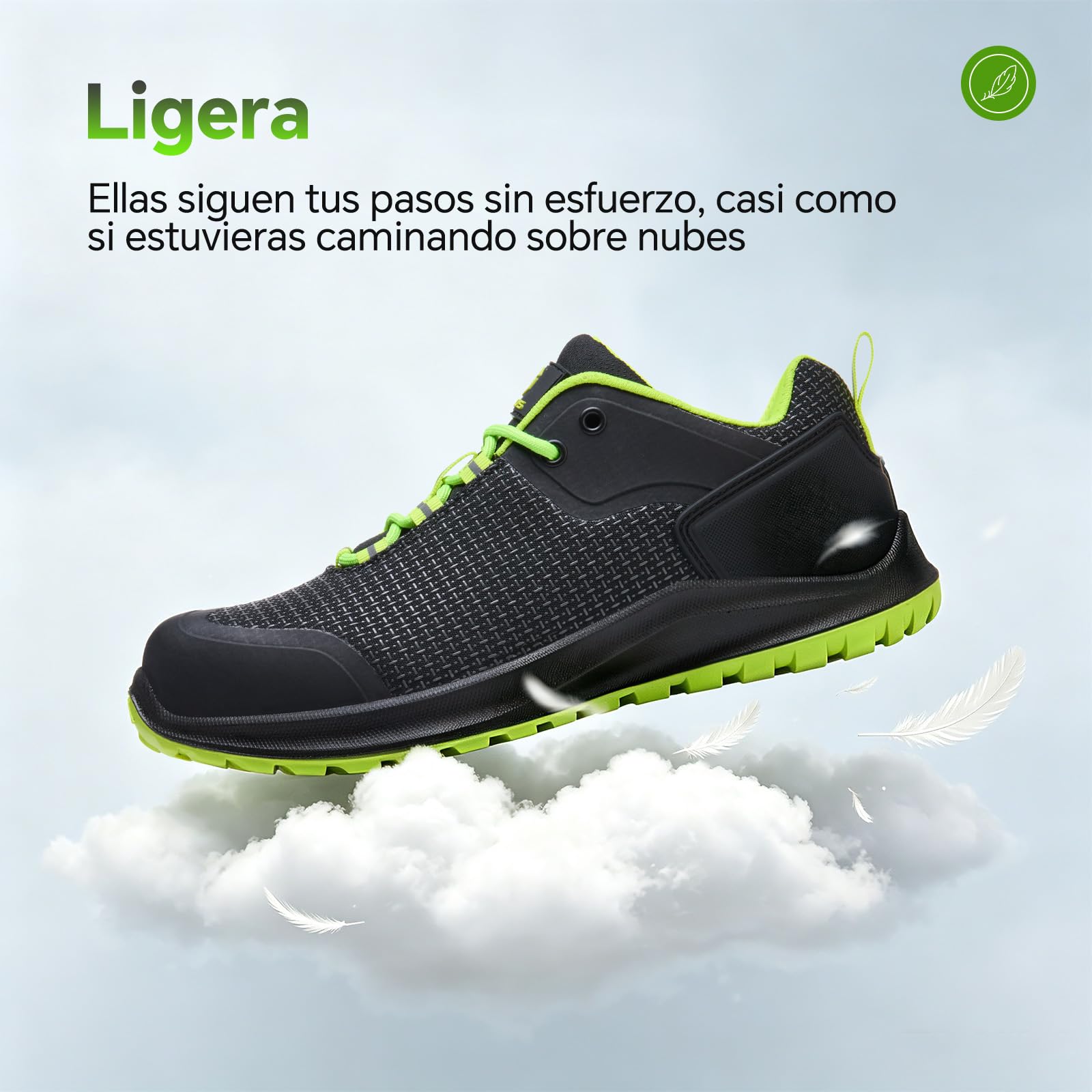 ISOOUS Zapatos de Seguridad Hombre Mujer Calzado Trabajo S3 ESD Impermeable