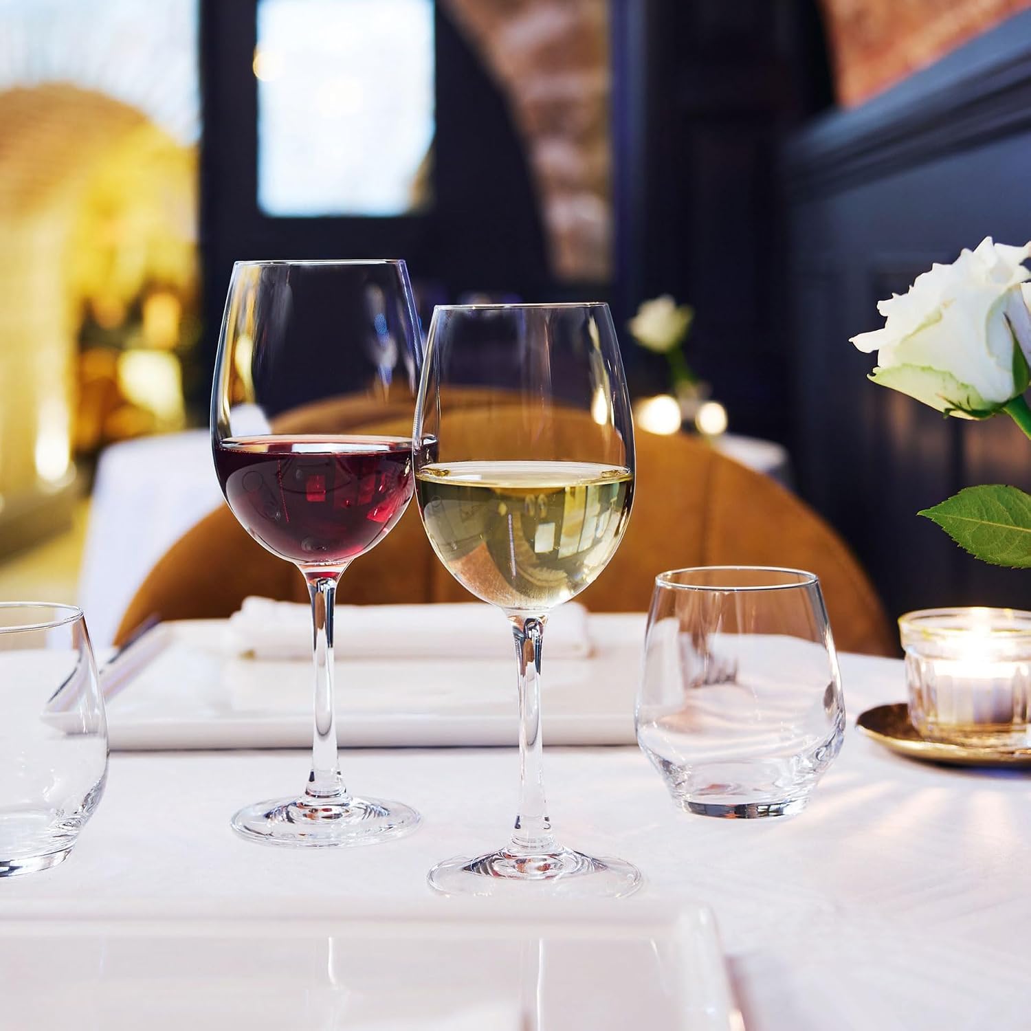 Chef & Sommelier - Cabernet Collection - Set of 6 Tulip Wine Glasses with Stem 47cl - Shine, Transparency and High Resistance - Reinforced Packaging