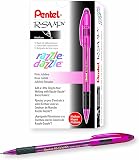 Pentel RSVP Razzle-Dazzle Ballpoint Pen, (1.0mm) Medium Line, Pink Barrel, Black Ink, Box of 12 (BK91RDP-A) – view 1