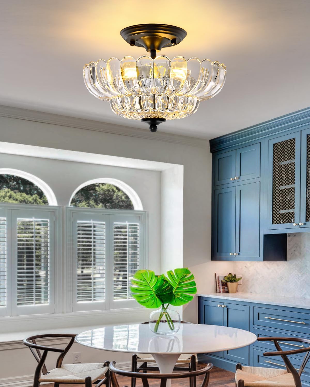 Modern Glass Ceiling Lights, Suitable for Kitchens, Living Rooms, bedrooms, bathrooms, and hallways.