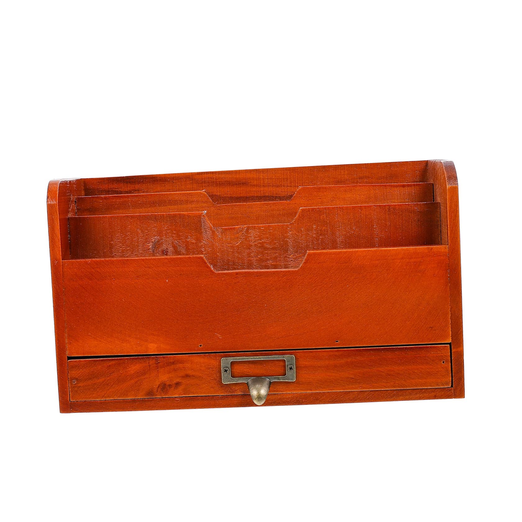 Holz Schubladenbox mit Praktischem Schubladenaufbau für Schreibtisch zur Aufbewahrung von Schmuck und Schreibwaren Robust und Verformbar