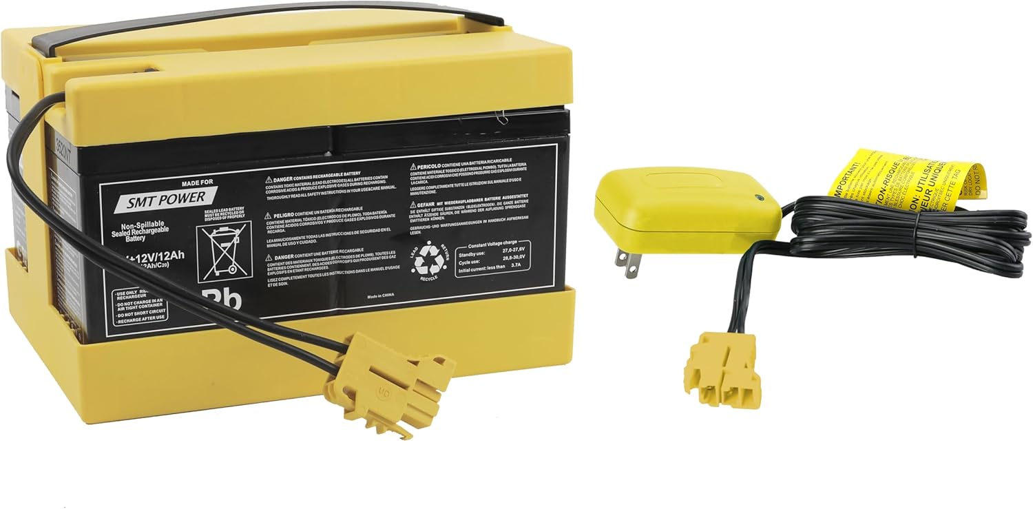 24V Battery + Charger for Peg Perego for Polaris Ranger RZR (Sliver) / for Polaris Sportsman 800 Twin Children Ride on Car (24V 12AH Battery + Charger)