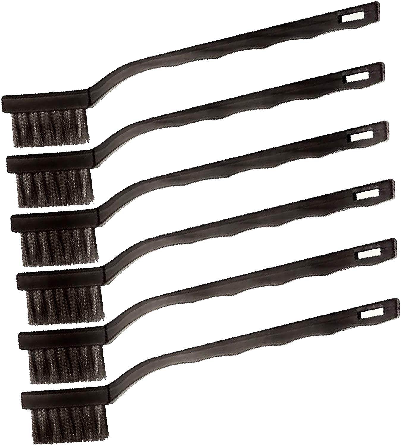 46625 Hyde Tools Stainless Steel Wire Brushes Pack of 6 (Stainless
