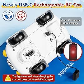 Lehoo Castle Remote Control Car for Toddlers, Fire Trucks for Toddlers 3-5, Remote Control Police Car Toy with Sounds & Lights, Toys for 3+ Year Old Boys, Gifts for 3 4 5 Year Old Boys Girls