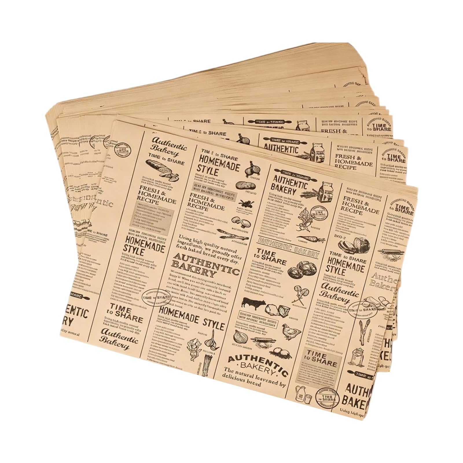 Zxfdsfdbnm Sandwich Wrapping Paper, 11×15Inch Food Basket Liners, Grease Proof Non-Stick Baking Parchment Paper Delicatessen Papers Food Basket Liners