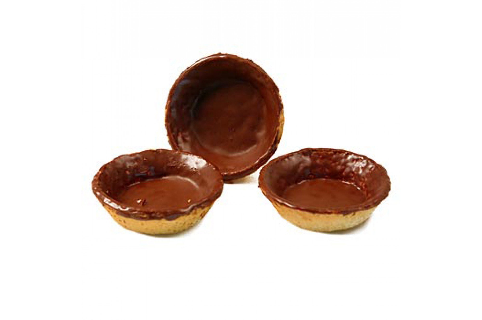 Dessert-Tartelettes rund 7cm Mürbeteig Schokoglasur 2,52 kg 140 St