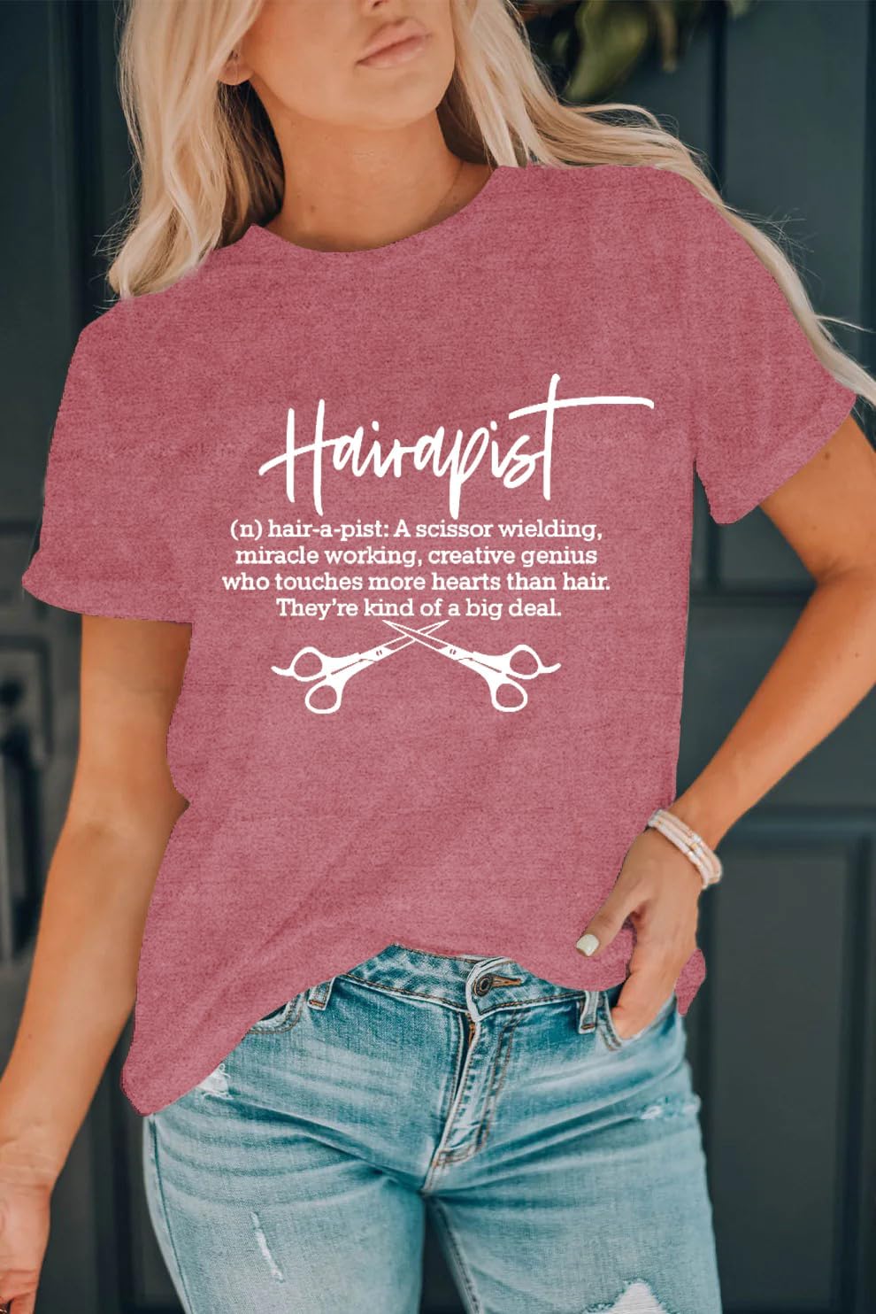 LBP Women Hairstylist Shirt Hair a Pist Hairdresser T-Shirt Hair Dresser Shirts - Image 3