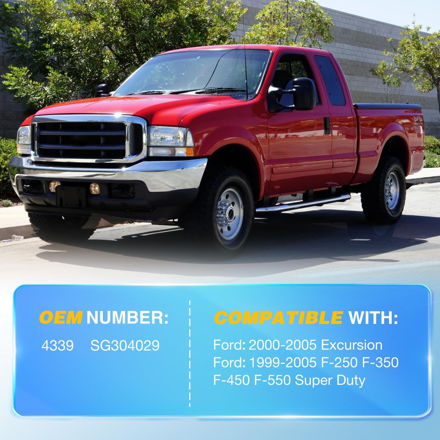 Nilight Hood Gas Struts Lift Supports 4339 for 2000-2005 Ford Excursion 1999-2005 Ford F-250 F-350 F-450 F-550 Super Duty Spring Shocks 18 Inch, 2PCS Set Rod