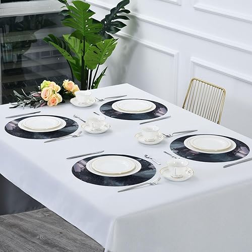 Miniatura 7 de Gothic Lolita Anime Circle placemats Washable placemats for Kitchen Table 15x15 in individuales para comedor