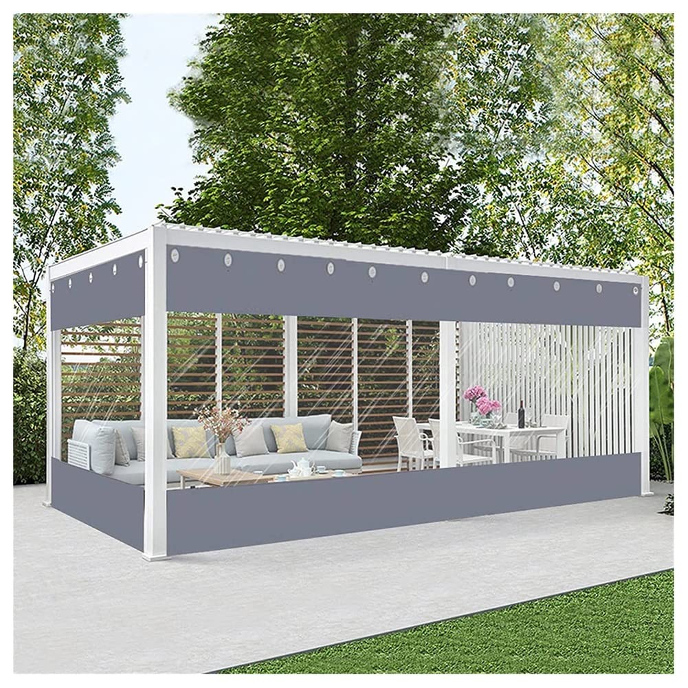 Bâche imperméable avec œillets et panneau transparent en vinyle 1x2m