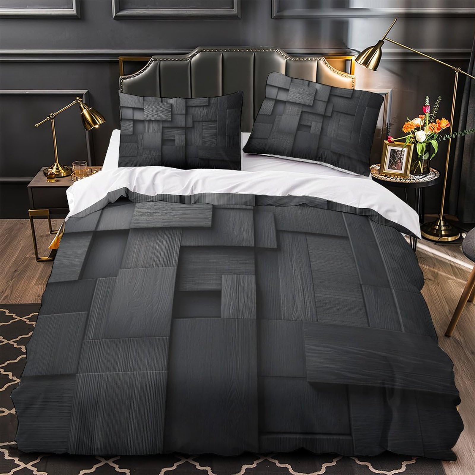 Housse de couette résistante microfibre de qualité parure de lit 3D