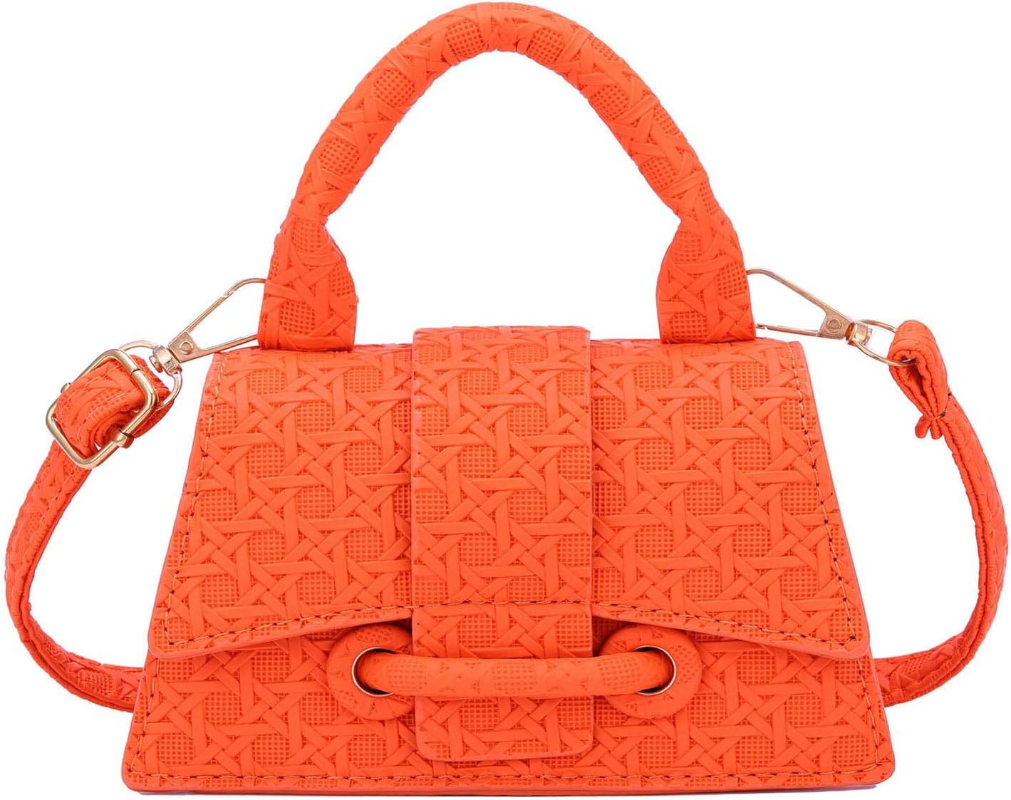 Ayliss Micro Mini Crossbody Handbag Women's Purse Clutch Cute Mini Trendy Bag Top Handle PU Leather Shoulder Bag