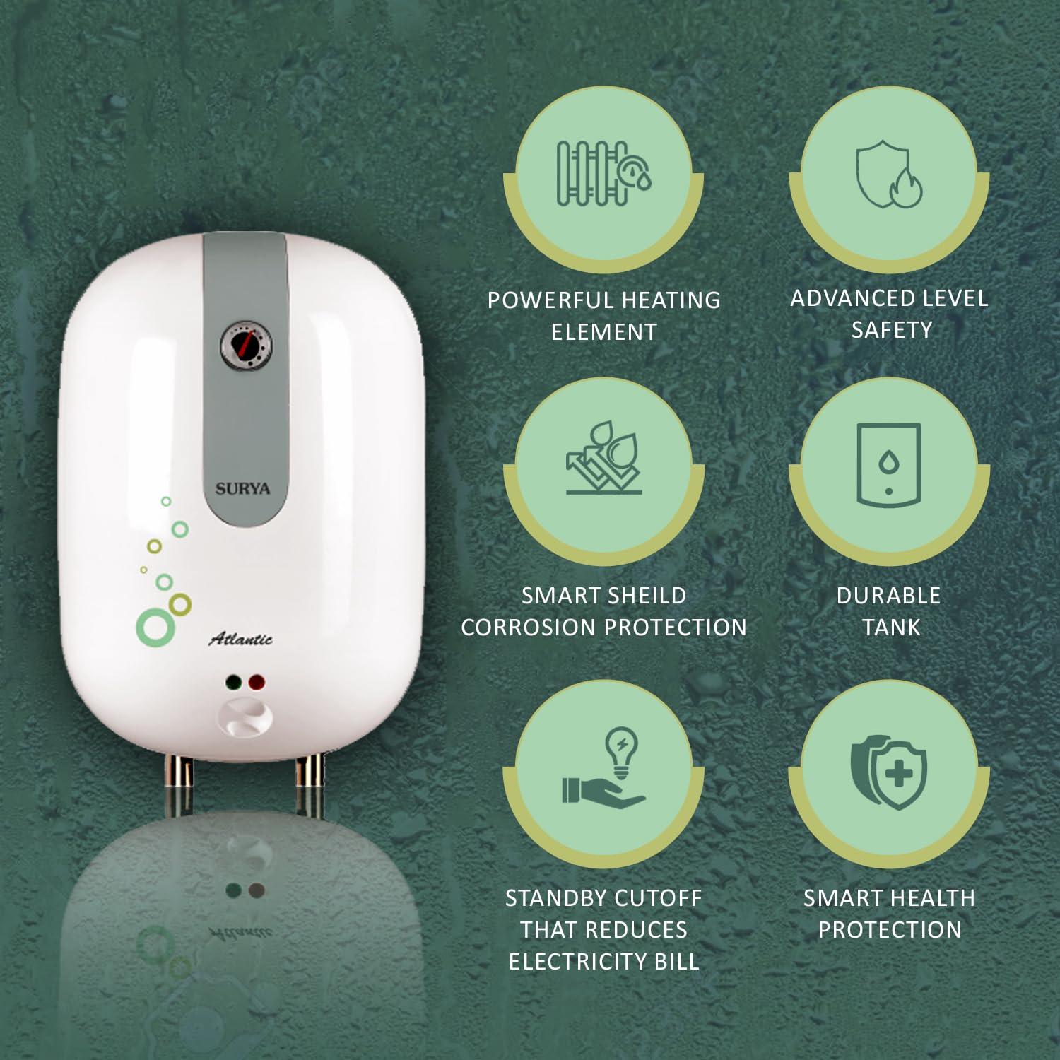 Buy Surya Arctic 10 Litre Vertical Storage Water Heater | Water Geyser  (White), (SUR-ARC-10LTR) Online at Low Prices in India - Amazon.in
