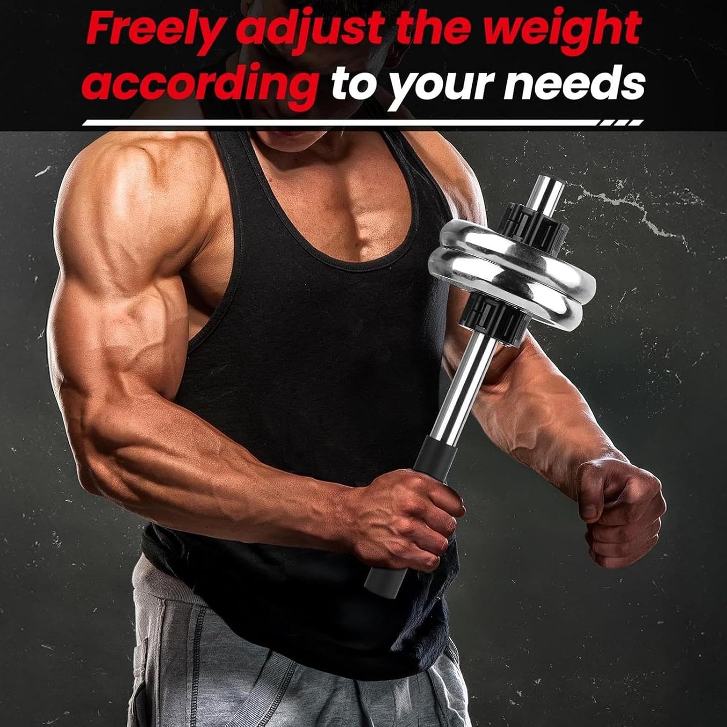 Dumbbell Bar Handle Wrist Bar Workout Equipment | Forearm Strength Trainer for Women Men Home Workplace Gym Fitness Daily Routine