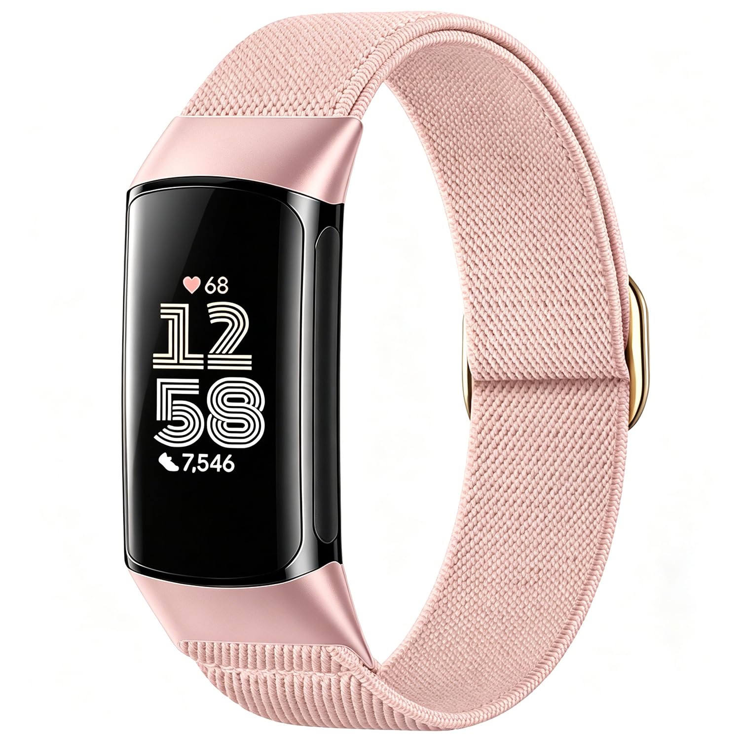 Elastyczne Nylonowe Pasek Dotyczy Fitbit Charge 6 Miękki nylonowy Sportowe Pasek,kompatybilny Fitbit Charge 5 Unisex