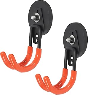 GOODRIG マグネットフック 66MM 2個セット J型フック 滑り止めコーティング付き ガレージ 浴室 庭などのシーンに適用