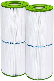 Guardian Filtration Products 413-212-02 2-Pack Pool and Spa Filter Cartridge Replacement for Pleatco PRB50IN, Unicel C-4950, Filbur FC-2390 | 50 Sq. Ft. Premium Filter Material