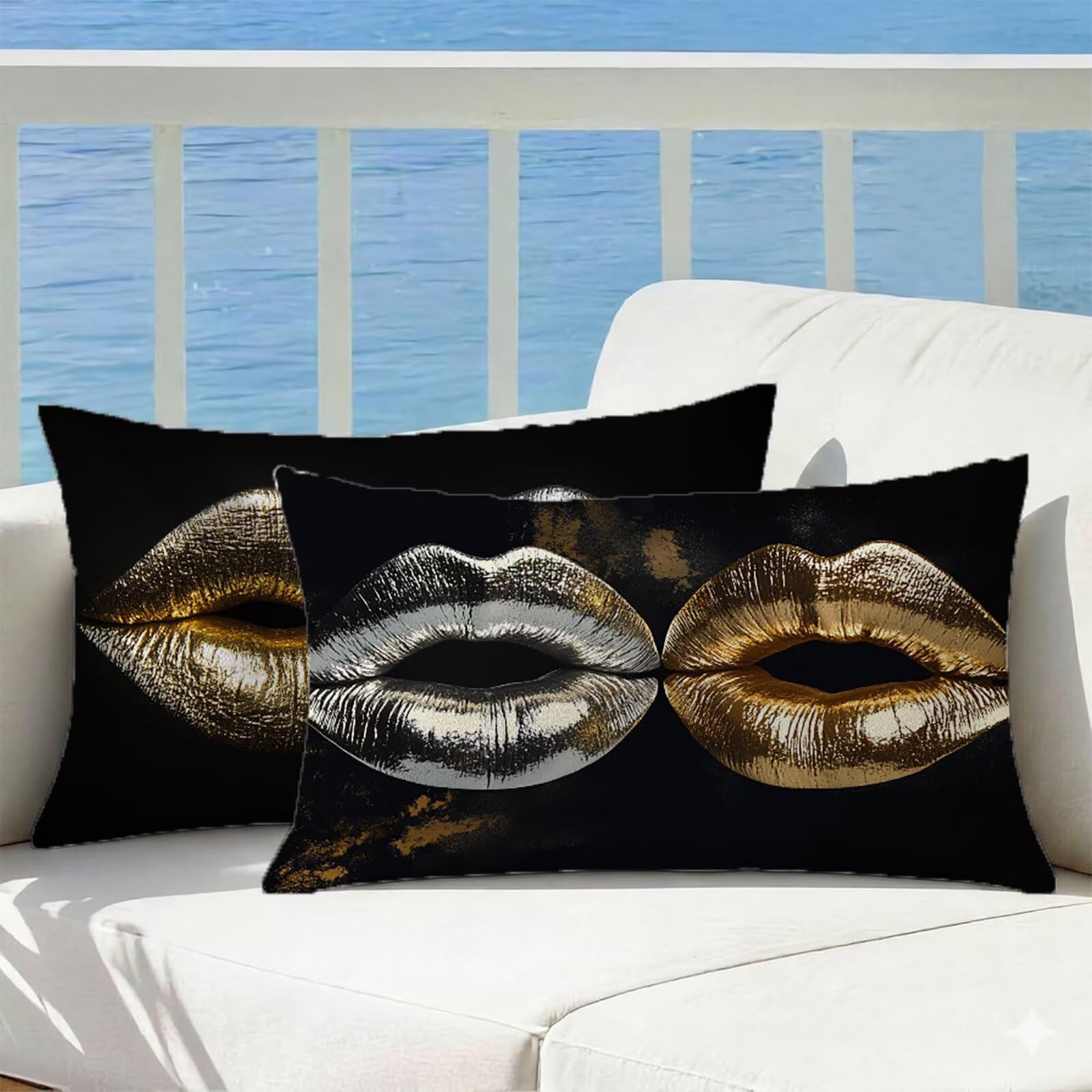 Velours de qualité pour cette housse coussin exterieur impermeable