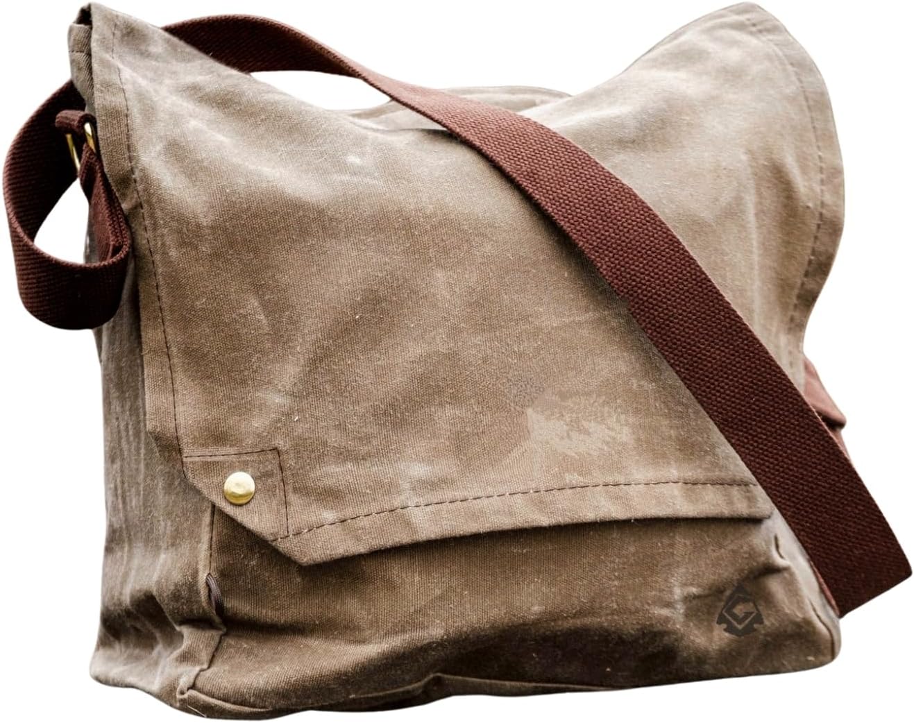 Campcraft Outdoors Indy Bag, Bushcraft Bag, Waxed Canvas Haversack, Indiana Jones Satchel | Waxed Canvas, Adjustable Strap