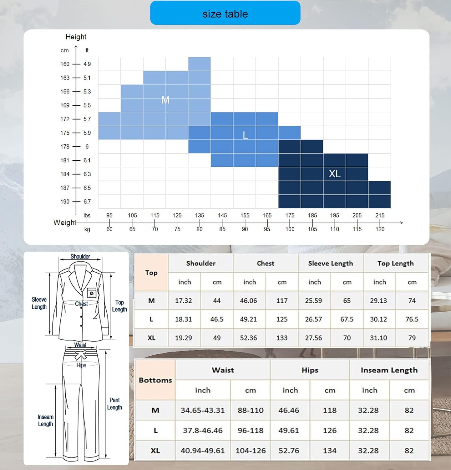 Mens Flannel Pajamas Set Cotton Plaid Pjs Button Down Warm Soft Lounge Sleepwear Top & Pj Pants with Pockets - Image 7