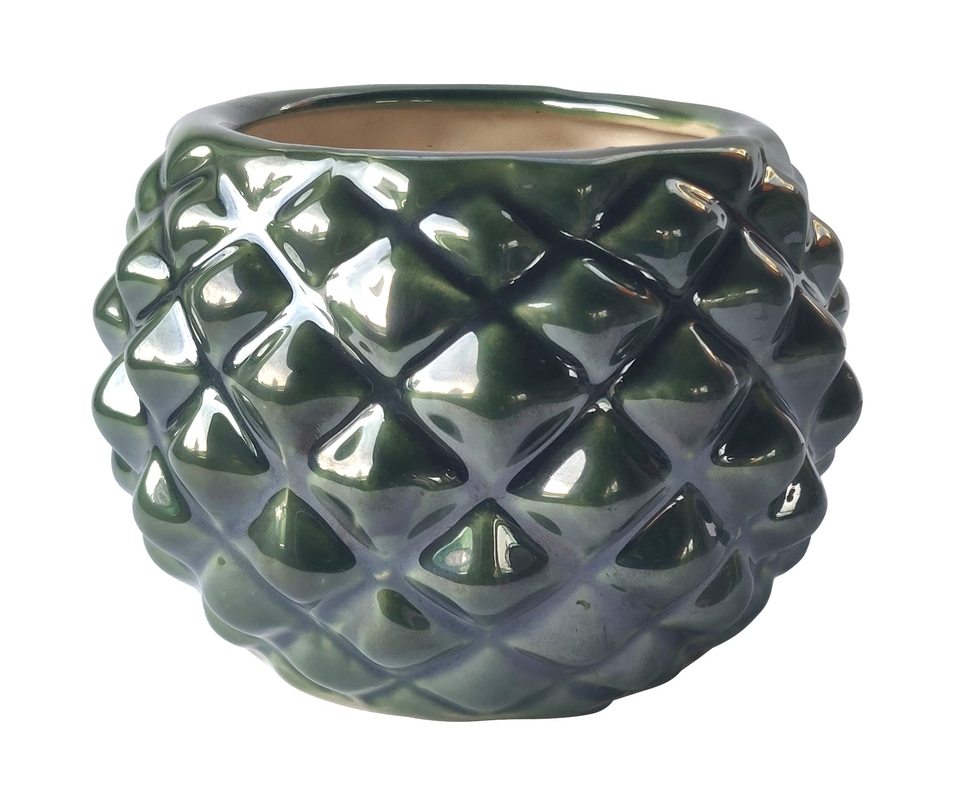 UrbanRoots Ball Ceramic Pot (5 inch) (Bottle Green) (B09M94MC1K) Amazon Price History, Amazon Price Tracker