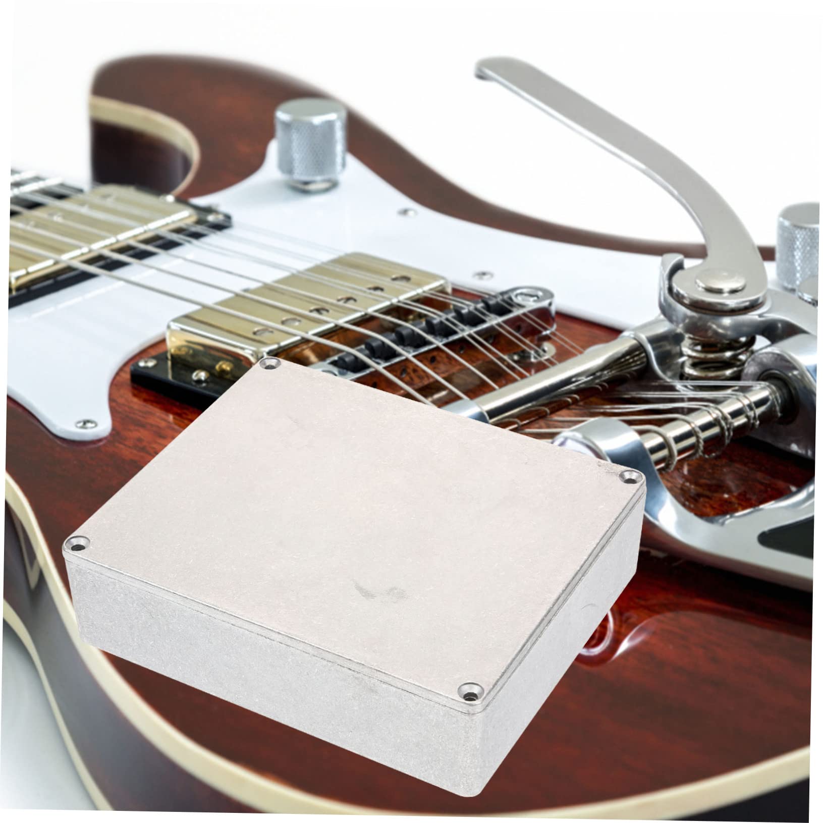 GOOHOCHY Guitar Effect Accessory Aluminum Box Case for Guitar Effects