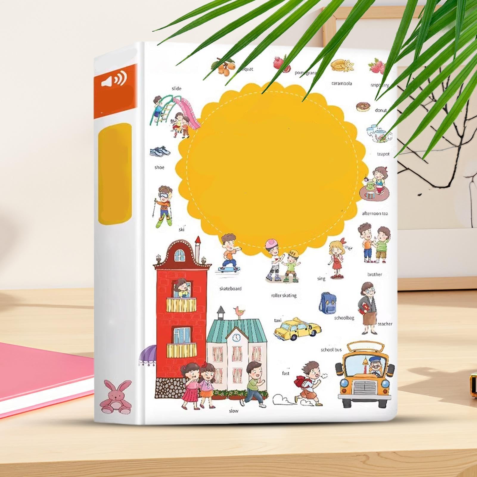 Libro Parlante di Parole Inglesi per Bambini - Attività Interattive con Audio - Audiolibro Inglese per Bambini - Regalo per Bambine e da 2 a 6 Anni Scuola Materna