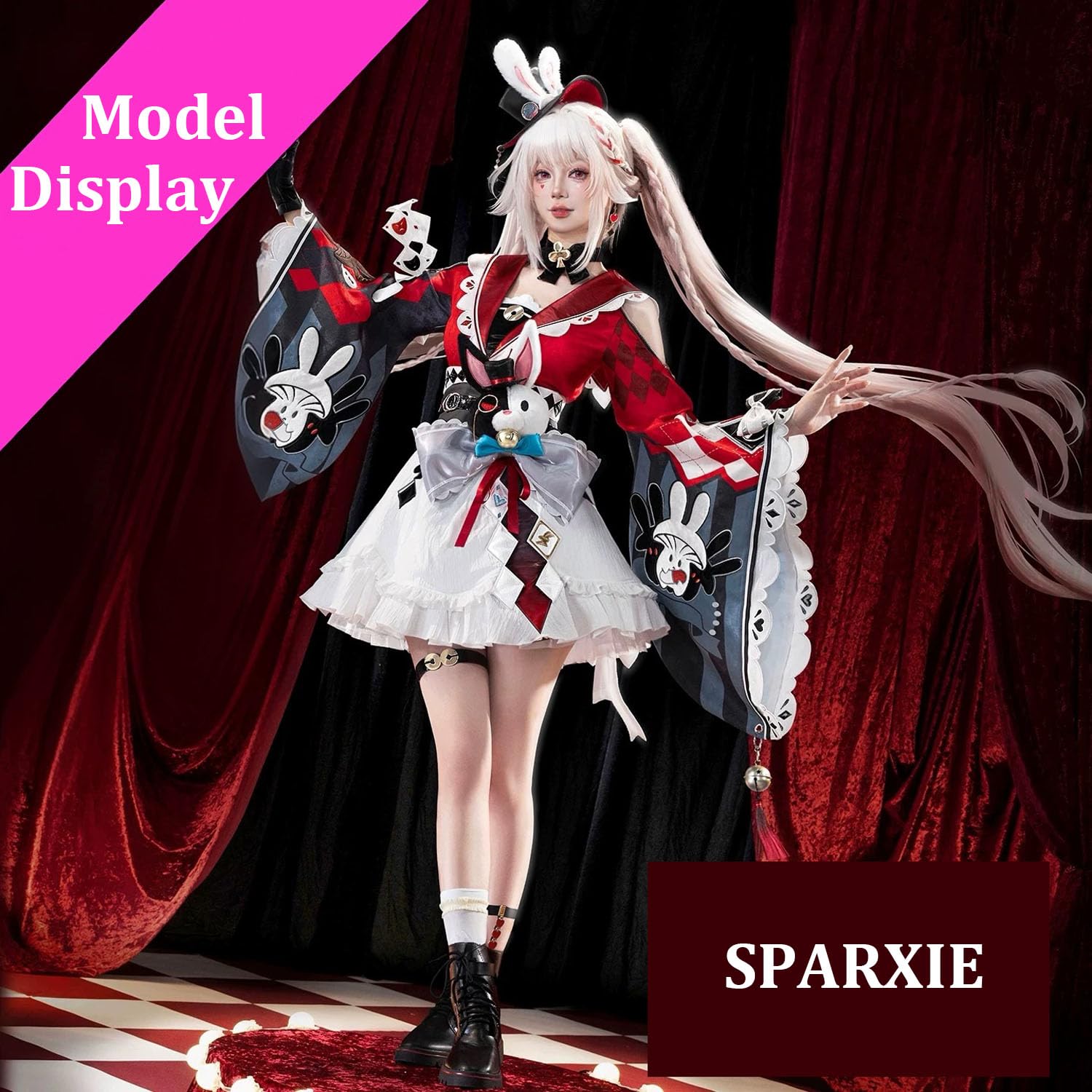 Personnage du jeu Sparxie Cosplay Costume Tenue Anaxagoras Jeu de rôle Uniforme Ensemble Complet Halloween Fête Carnaval Habiller avec Perruque Chapeau pour Femmes