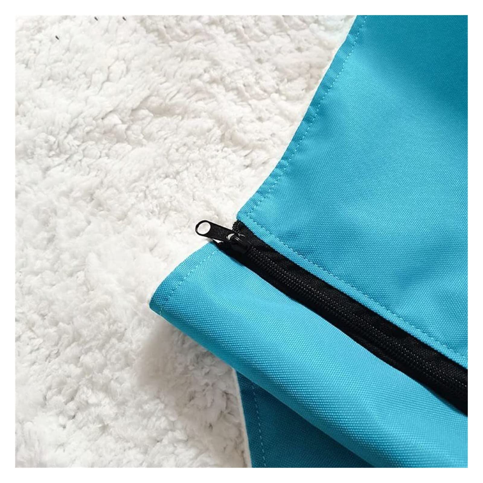 Manta Reutilizable con Cremallera para Silla de Ruedas, Impermeable, Gruesa, Mantiene el Calor, Forro Polar de Felpa, Tirador con Cremallera de Anilla, Funda térmica para