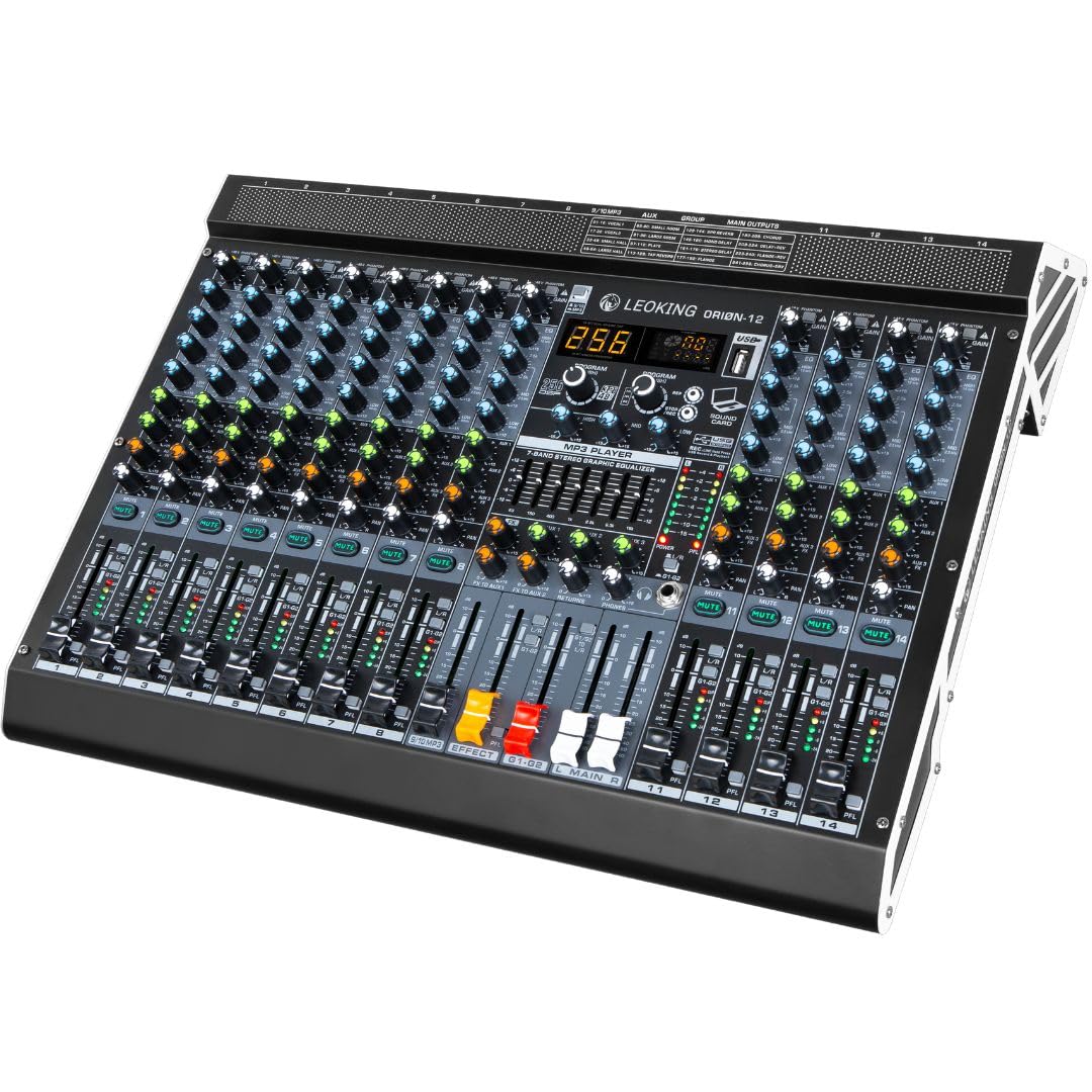 kh Professional 12-Channel Audio Mixer - Image 1
