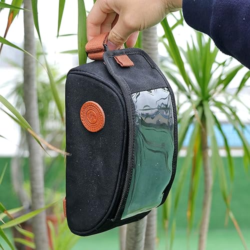 Miniatura 9 de TOURBON Bolsa De Bicicleta Resistente Al Agua Soporte Para Teléfono Celular Bolsa De Manillar De Bicicleta Ciclismo Superior Tubo Marco Con Ventana