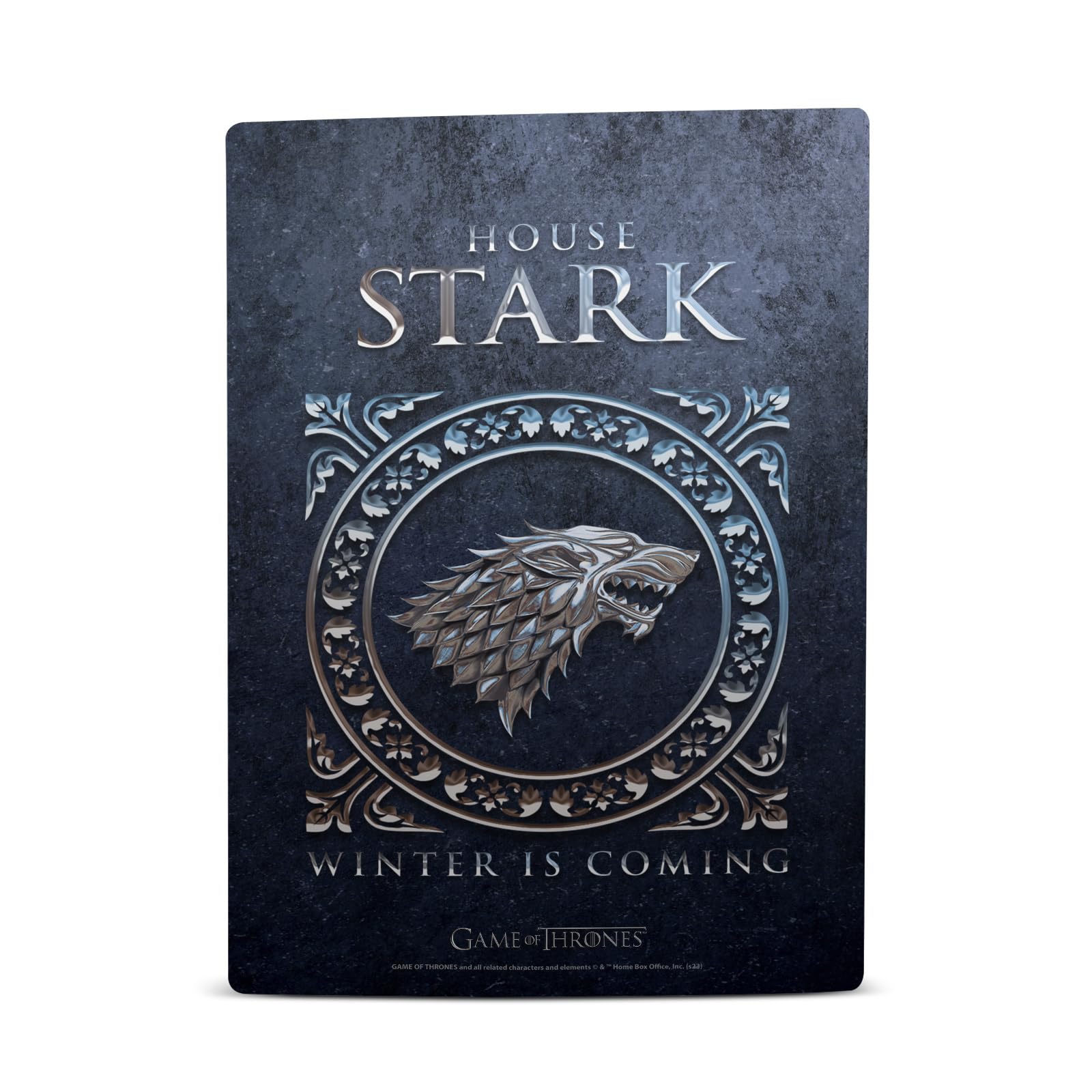 Head Case Designs sous Licence Officielle HBO Game of Thrones Maison Stark Sceaux Et Graphismes Vinyle Plaque Frontale Autocollant De Jeu Peau Autocollant Compatible avec PS5 Digital Edition Console
