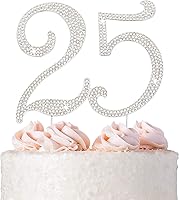 Vista 1 de Decoración para torta con inscripción Mr. and Mrs., 25 plateado