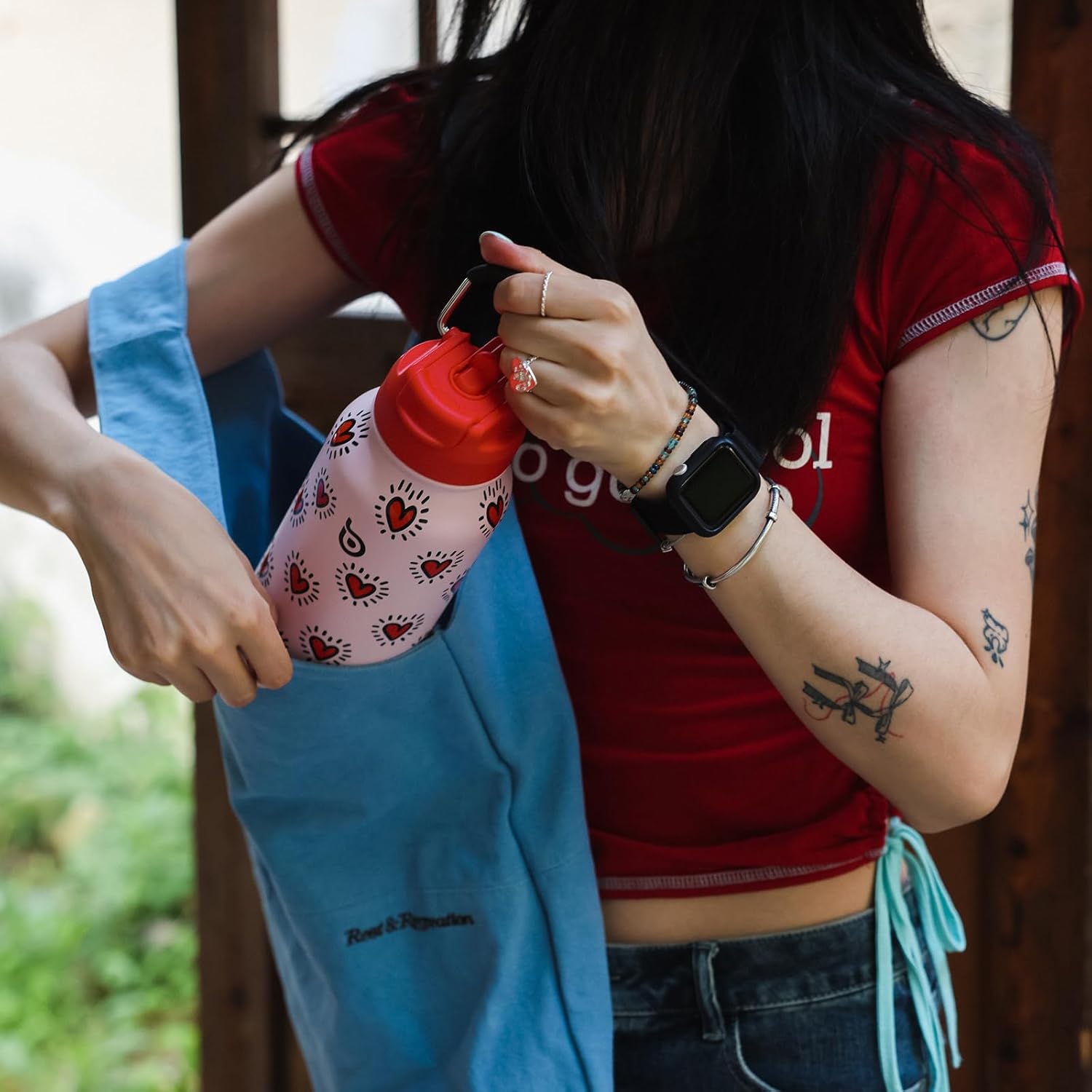 BOTTLE BOTTLE 32oz Insulated Water Bottle Stainless Steel Sport Water Bottle with Straw Dual-use Lid Design for Gym with Pill Box - Image 7