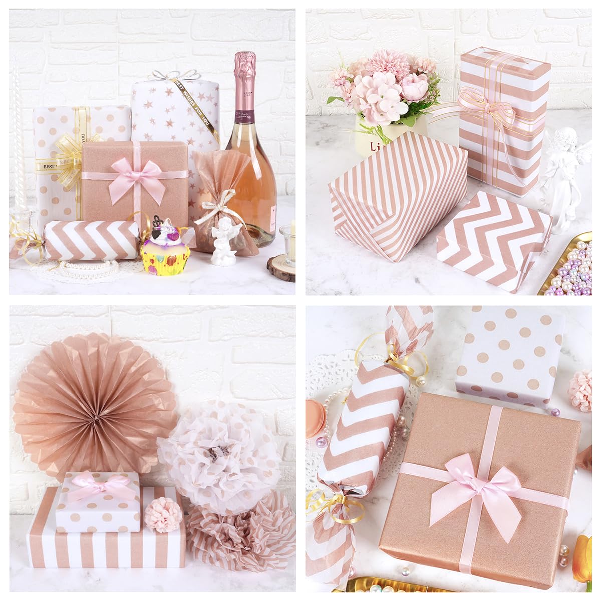 PATIKIL Carta da Regalo 30cm x 10M, 80 GSM Rotolo di Carta Kraft Imballaggio per Poster Bacheche Confezione Regalo Bouquet Fiori, Nero