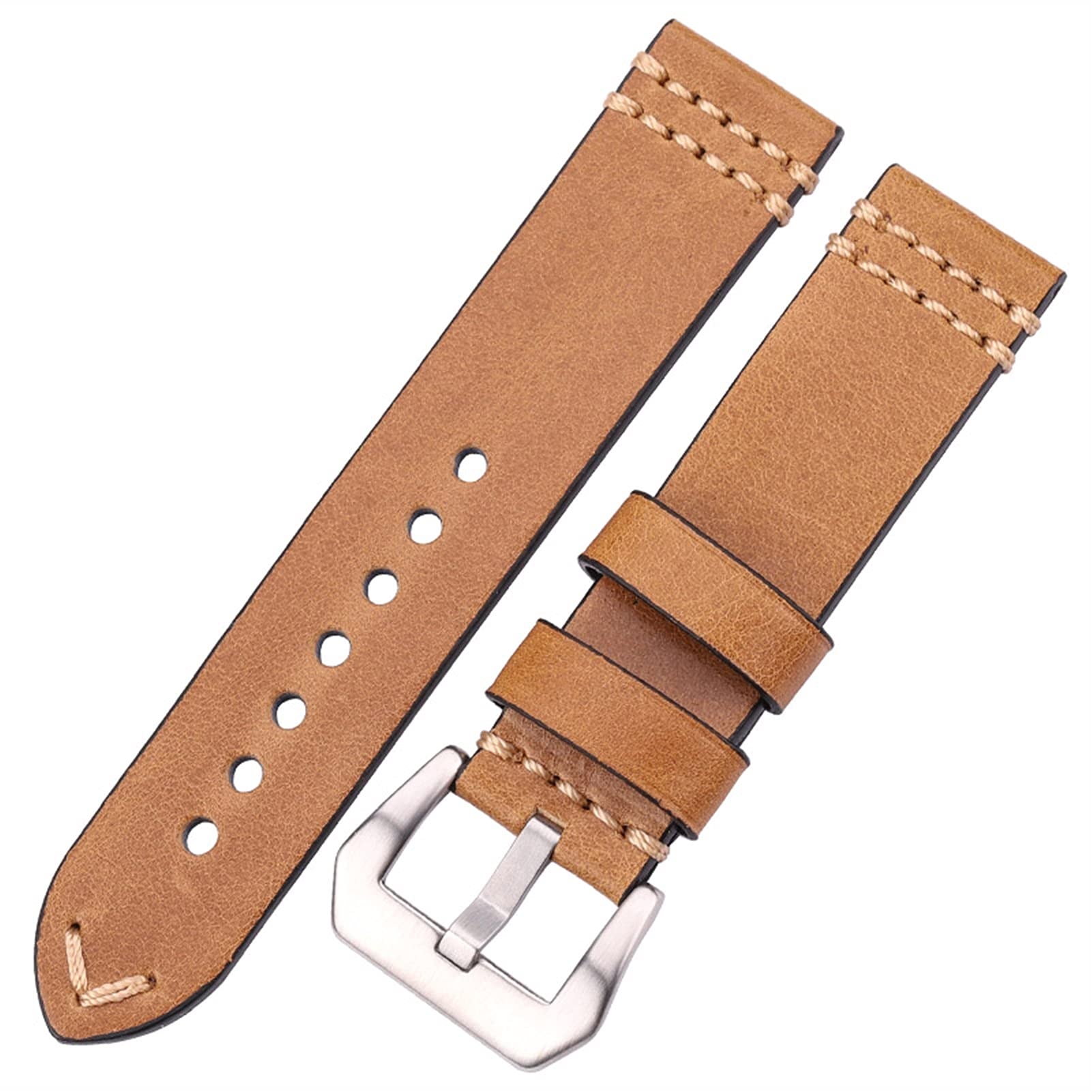 Bracelet montre cuir 24mm pour homme et femme idéal au bureau ou en soirée