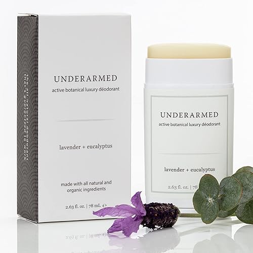 Desodorante en barra natural libre de aluminio funciona Mantente fresco todo el día - Underarmed para mujeres y hombres - Orgánico saludable seguro
