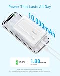 Anker Zolo Magnetic Power Bank, Compact 10,000mAh Wireless Portable Charger with 30W Max Fast Charging, Skin-Friendly and Durable Battery Pack, for iPhone 16/15/14 Series, AirPods, and More