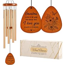 Gifts for Grandma Wind Chimes, Grandma Birthday Gifts, I Love You Wind Chimes Outside for Grandmas, Idea Grandmas Presents for Mothers Day, Thanksgiving, Christmas, 36"