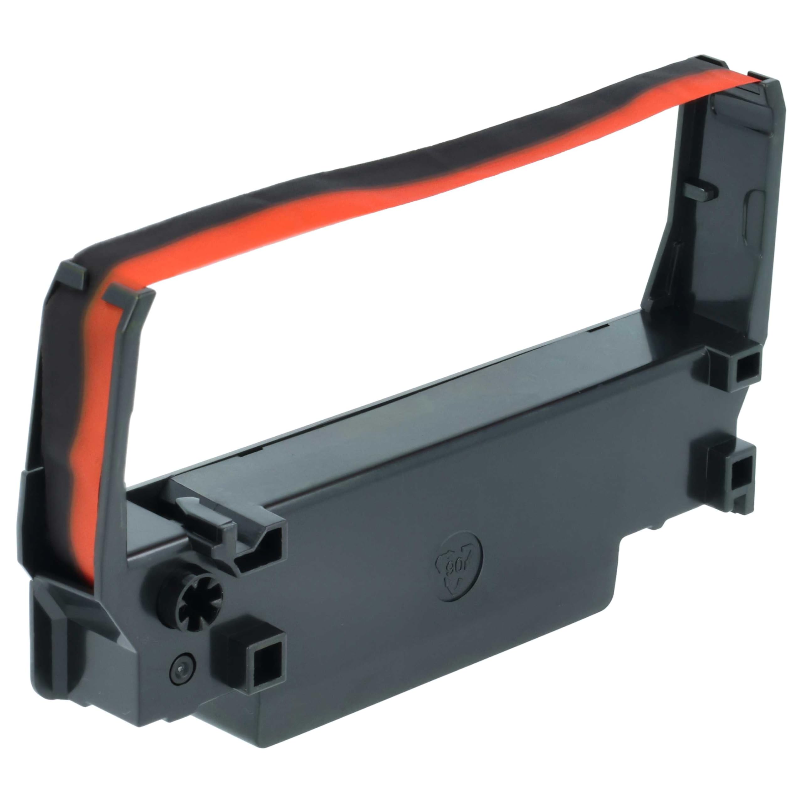 vhbw 10x Farbband Schriftband kompatibel mit Bixolon SRP 275, SRP 270 Nadeldrucker, Bondrucker - Schwarz, Rot