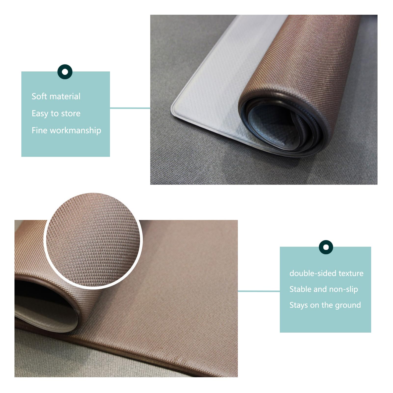 Alfombrilla de Cocina, Alfombra Antifatiga, Felpudos para Felpudos, Tapete De Cocina, Alfombras Cocina Lavable, PVC Impermeable y Resistente al Aceite (Rojo,45 x 150cm)